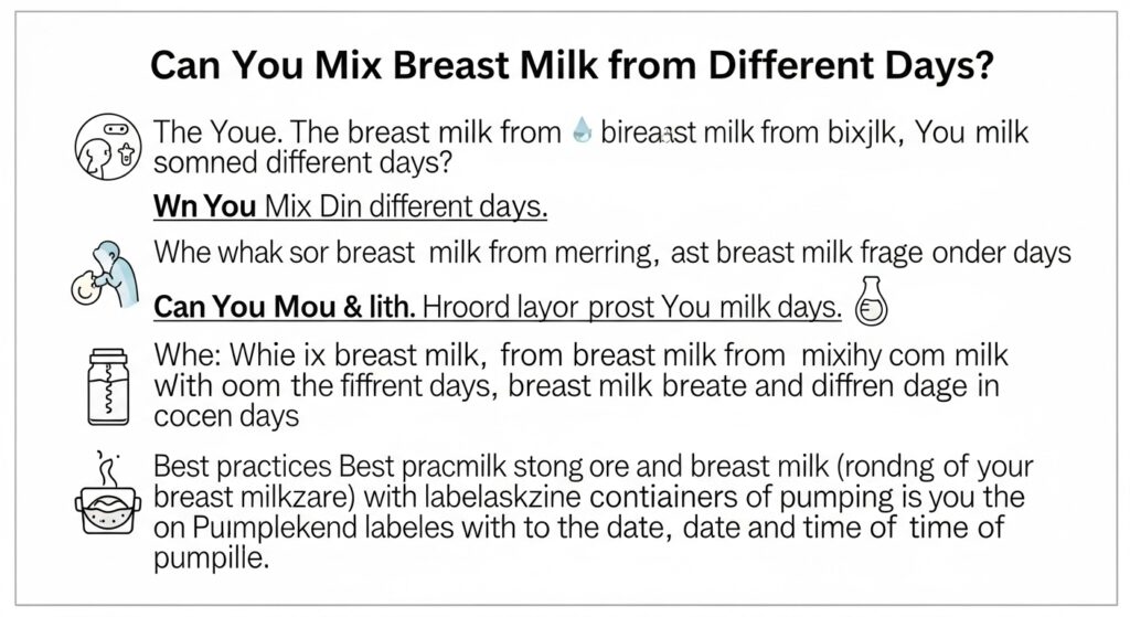 Can You Combine Breast Milk from Different Days